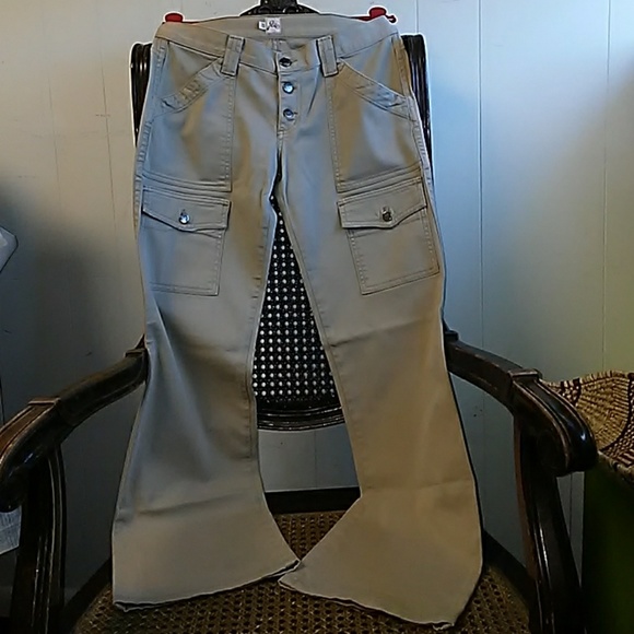 Joie Khaki cotton blend twill cargo pants size 27